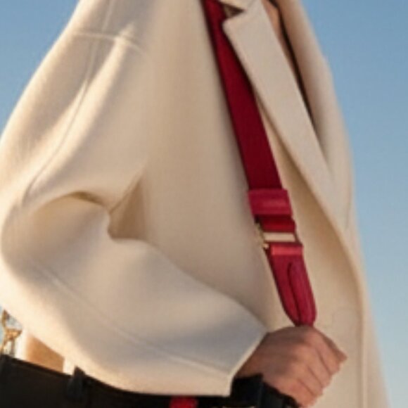 BRAND NEW THE MARC JACOBS red leather & nylon bag strap - Picture 1 of 10